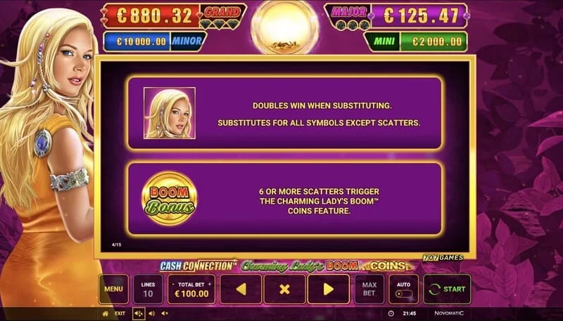 Cash Connection - Charming Lady's Boom Coins бум-бонус